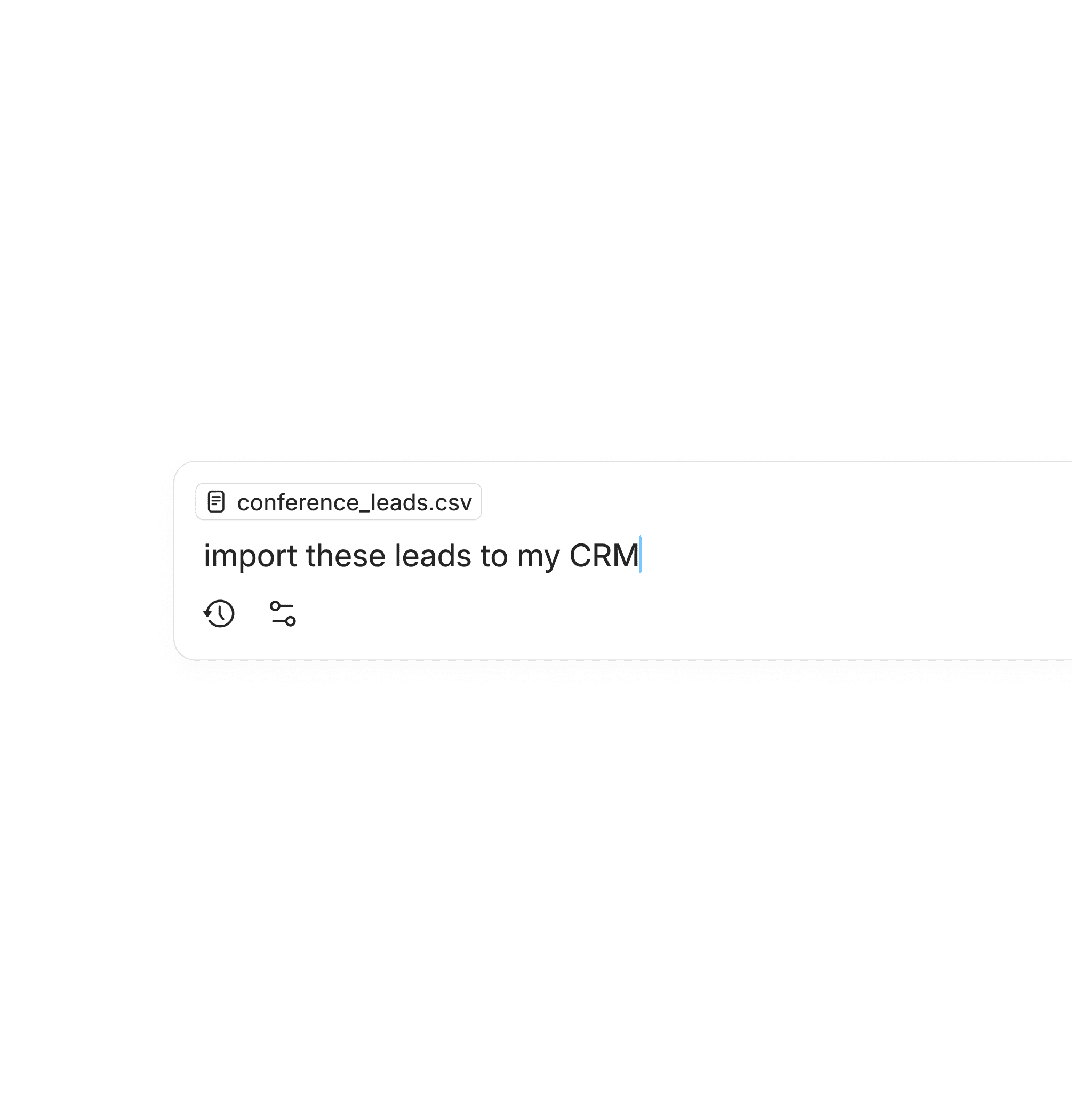 Upload your CSV and align on structure