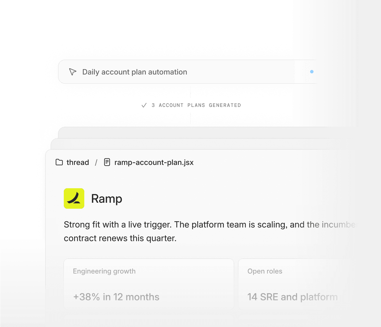 Account plan generation
